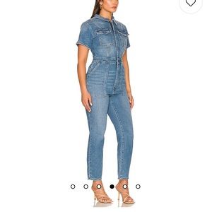 Good American Fit For Success Denim Jumpsuit sz M (2)